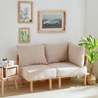 Крісло м'яке модульне Homla SERI Бежевий 226244 фото - 3