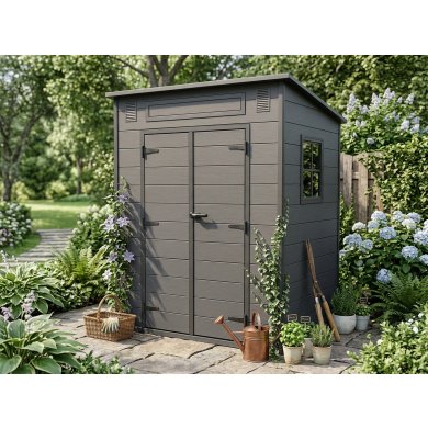 Садовий будиночок Garden Line CRAFTEN 181x130x200 см Чорний DOR3440 фото - 4