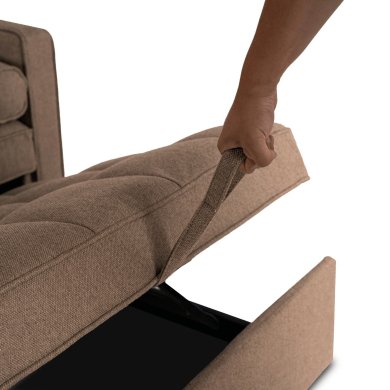 Кресло мягкое раскладное Mebel Elit CORRA Коричневый ME.CORRA/BR/T/SOF фото - 13