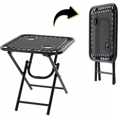 Складаний туристичний стіл Garden Line 50 см Чорний LEZ2739 фото - 3