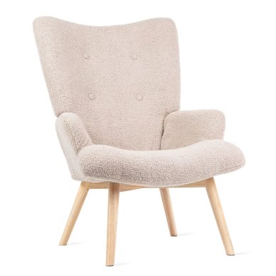 Кресло мягкое Homla MOSS TEDDY BOUCLE Бежевый 209865
