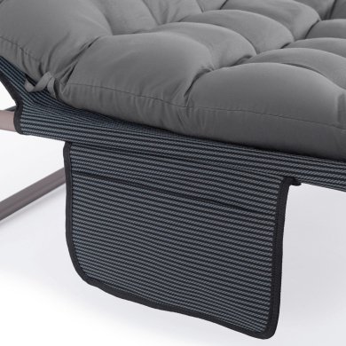 Складной шезлонг Mebel Elit SATURN Серый ME.SATURN/P/T/LOZ фото - 9