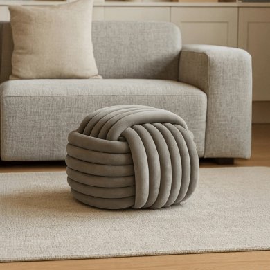 Пуф Mebel Elit MAGMA Welur Сірий ME.MAGMA/P/V/PUF фото - 5