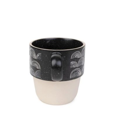 Кружка Homla GRANTI 400 мл | Черный / Кремовый - 3 Кружка Homla GRANTI 400 мл | Черный / Кремовый 218175 фото - 3