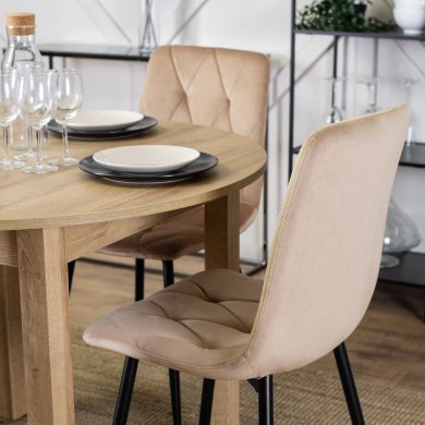 Обеденный стул Mebel Elit ROBIN Welur Бежевый ME.ROBIN/BZ/V/K фото - 7