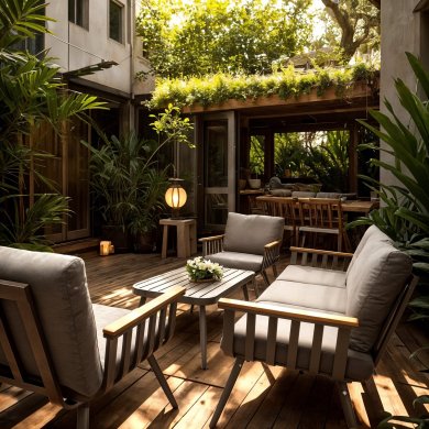 Комплект садовой мебели Garden Line ALM9415 Серый - 13 Комплект садовой мебели Garden Line ALM9415 Серый ALM9415 фото - 13