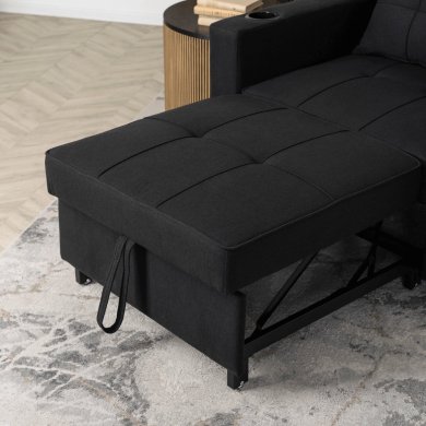 Крісло м'яке розкладне Mebel Elit SOLOR Чорний ME.SOLOR/CZ/T/FW фото - 12