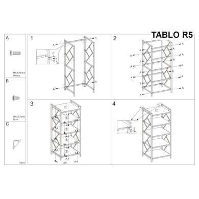 Стеллаж Signal TABLO R5 Дуб TABLOR5 фото - 3