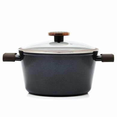 Каструля з кришкою Duka Noble Cook 4100 мл Чорний/Бронзовий 2220046 фото - 2