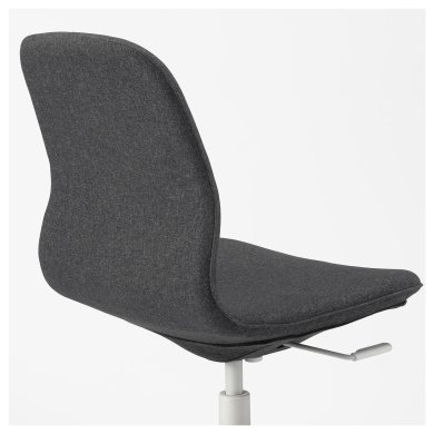 IKEA Офісне крісло LANGFJALL Темно-сірий (ИКЕА ЛАНГФЬЯЛЛЬ) 49252384 фото - 4