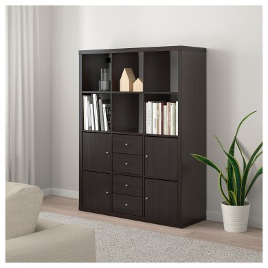 Стелаж KALLAX Коричневий - 3 IKEA Стелаж KALLAX Коричневий (ИКЕА KALLAX) 89278259 фото - 3