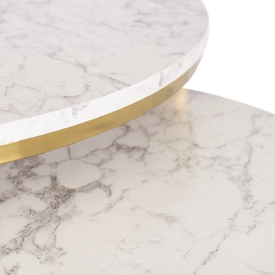 Комплект журнальных столов Mebel Elit OLIS MAX Marmur 2 шт Белый - 6 Комплект журнальных столов Mebel Elit OLIS MAX Marmur 2 шт Белый ME.MAXOLIS/M/ZL/L фото - 6