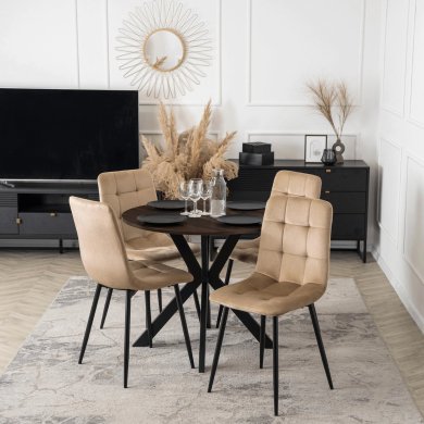 Обідній стіл Mebel Elit LAUREN 80 см Горіх ME.LAUREN/O/CZ/S80 фото - 3