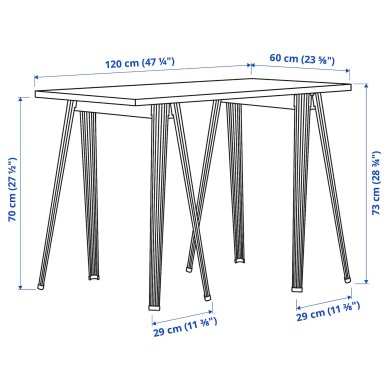 IKEA Письменный стол LAGKAPTEN Дуб (ИКЕА ЛАГКАПТЕН/НАРСПЕЛЬ) 59416912 фото - 5
