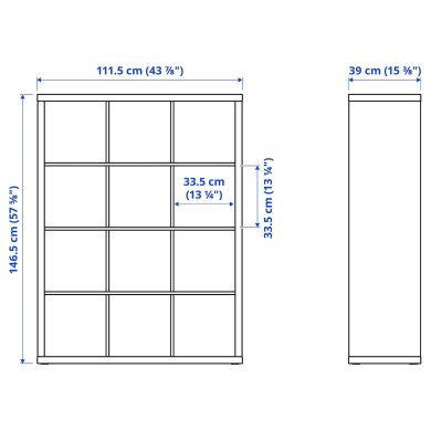 IKEA Стеллаж KALLAX Белый (ИКЕА КАЛЛАКС) 10409932 фото - 8