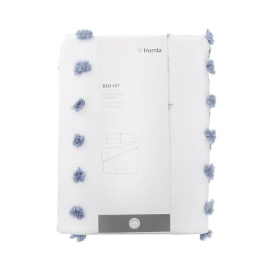 Комплект постельного белья Homla NIVELL 160x200 см Белый 213400 фото - 5