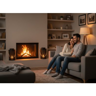 Подсвечник-фонарь Garden Line 20х30 см Черный ILS1340 фото - 4