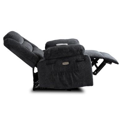 Кресло мягкое раскладное с реклайнером Mebel Elit JASPER Черный ME.JASPER/CZ/T/FW фото - 6