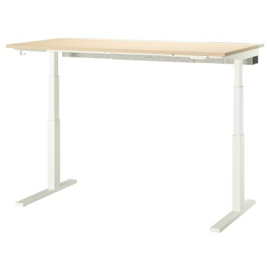 IKEA Письмовий стіл для роботи сидячи/стоячи MITTZON Береза (ИКЕА МИЦОН) 49530183