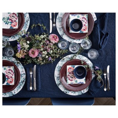 Набор салфеток SMAKSINNE 33x33 см 30 шт Принт - 4 IKEA Набор салфеток SMAKSINNE 33x33 см 30 шт Принт (ИКЕА СМАКСИННЕ) 70478814 фото - 4