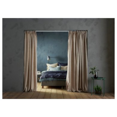 IKEA Профільний карниз VIDGA 140 см Білий (ИКЕА ВИДГА) 49428232 фото - 5