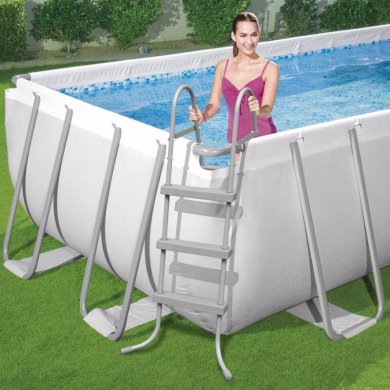 Каркасный бассейн Bestway 56441 POWER STEEL 404x201x100 см Серый 82763768 фото - 4