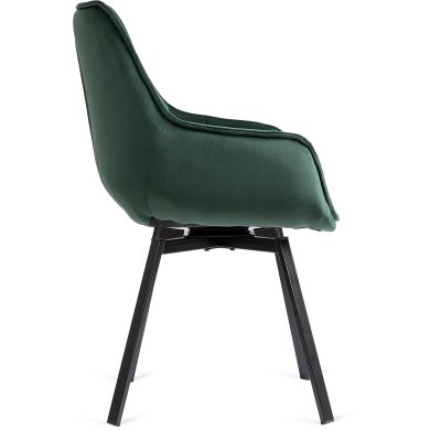 Обідній стілець поворотний Mebel Elit LUNA Welur Зелений ME.LUNA/Z/V/K фото - 4