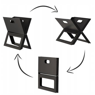 Складной угольный гриль Garden Line BBQ4858 Черный - 3 Складной угольный гриль Garden Line BBQ4858 Черный BBQ4858 фото - 3