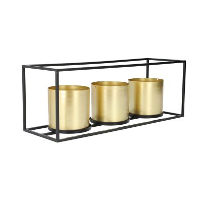 Подставка с цветочными горшками Homla ROH 48x16x18 см | Золотой - 2 Подставка с цветочными горшками Homla ROH 48x16x18 см | Золотой 161332 фото - 2
