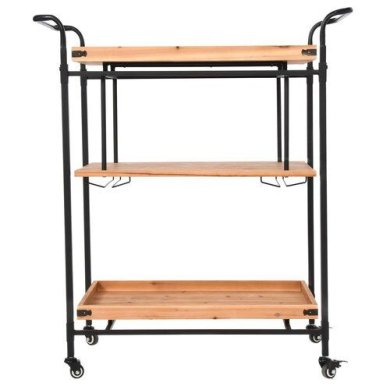Кухонная тележка Duka Modern Scandi | Дерево / Черный 1219041 фото - 2