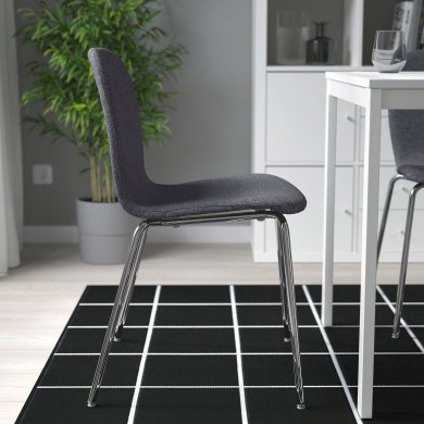 IKEA Обідній стілець KARLPETTER Сірий (ИКЕА КАРЛПЕТТЕР) 89483764 фото - 4