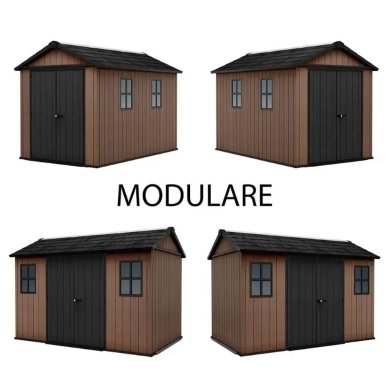 Садовий будиночок Keter NEWTON PLUS 230х350х246 см Коричневий 261861 фото - 8