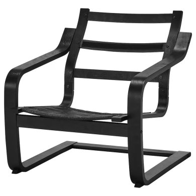 IKEA Каркас крісла-качалки POANG Чорний 20582196