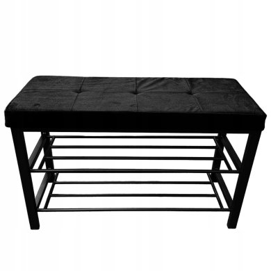 Скамейка для обуви Kontrast LOFT Welur Черный 6.01.83345 фото - 4