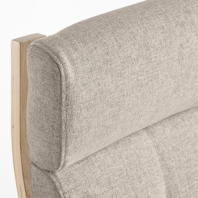 Крісло-качалка з підставкою POANG Бежевий - 5 IKEA Крісло-качалка з підставкою POANG Бежевий (ИКЕА ПОАНГ) 79502013 фото - 5