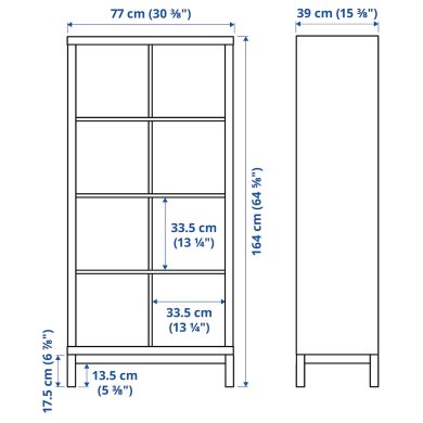 IKEA Стеллаж KALLAX Белый (ИКЕА КАЛЛАКС) 29442615 фото - 3