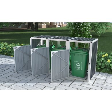 Бокс для сміттєвих баків Сorciano HOLLY C Антрацит - 6 Бокс для сміттєвих баків Сorciano HOLLY C Антрацит 5901721052000 фото - 6