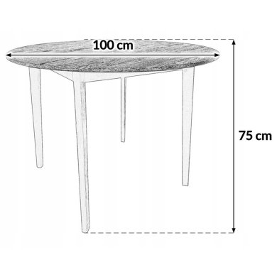 Обеденный стол Kontrast EMMA PLUS Дуб золотой 6.04.50704 фото - 8