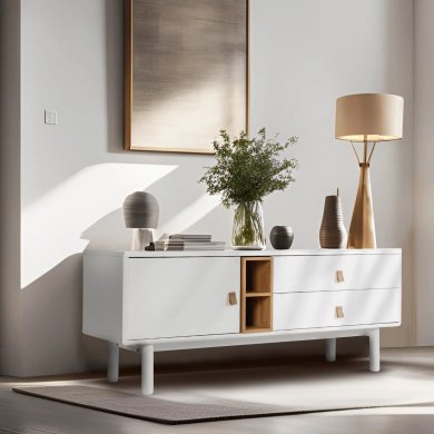 Тумба під ТВ Mebel Elit ARTI Білий - 5 Тумба під ТВ Mebel Elit ARTI Білий ME.ARTI/B/RTV фото - 5