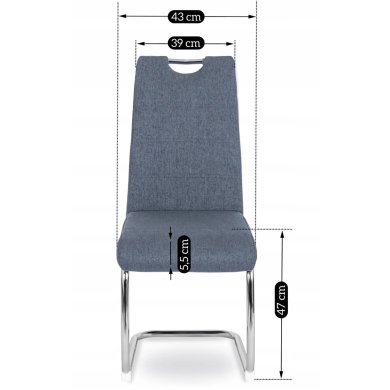 Обеденный стул Mebel Elit LOPEZ Темно-серый ME.LOPEZ/CP/T/K фото - 12