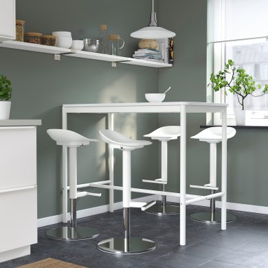IKEA Барний табурет JANINGE Білий (ИКЕА JANINGE) 70246089 фото - 9