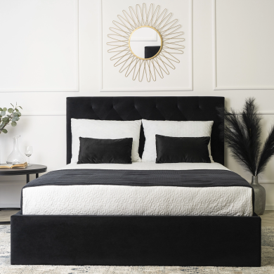 Кровать Mebel Elit LIONEL 140х200 см Черный - 7 Кровать Mebel Elit LIONEL 140х200 см Черный ME.LIONEL/140/CZ/V/LOZZPOJ фото - 7