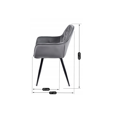 Обідній стілець Mebel Elit POLA Сірий ME.POLA/P/V/K фото - 10