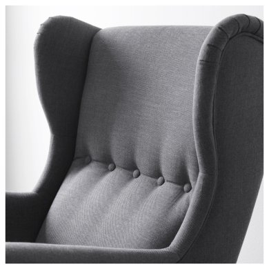Кресло мягкое STRANDMON Темно-серый - 4 IKEA Кресло мягкое STRANDMON Темно-серый (ИКЕА СТРАНДМОН) 20343224 фото - 4