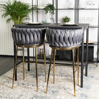 Барный стул Mebel Elit FLORES 2 Серый - 10 Барный стул Mebel Elit FLORES 2 Серый ME.FLORES2/P/ZL/V/H фото - 10