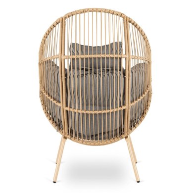 Садове крісло Mebel Elit CEZARE Сірий ME.CEZARE/P/NAT/T/FW фото - 5