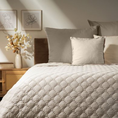 Покрывало Homla SPROUT 200x220 см Бежевый 231745 фото - 5