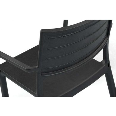 Садовий стілець Keter METALINE Чорний 249183 фото - 2