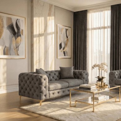 Диван Mebel Elit SORRENTO 2S Сірий ME.SORRENTO2S/P/V/SOF фото - 8