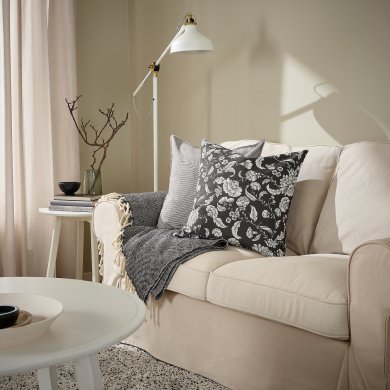 IKEA Декоративная наволочка IDALINNEA 50х50 см Антрацит (ИКЕА ИДАЛИННЕЯ) 20548292 фото - 3
